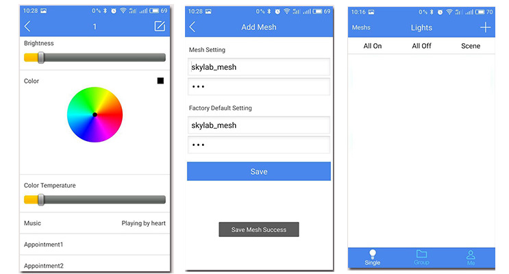 蓝牙MESH控制led